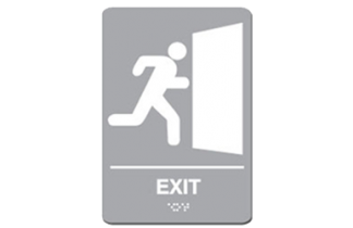 Signs By Web - ADA Wayfinding Exit Sign