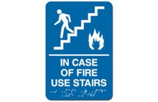 Signs By Web - ADA Wayfinding Fire Use Stairs Sign