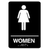 Signs By Web - ADA Wayfinding Women Restroom Sign