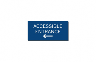 Signs By Web - ADA Wayfinding Accessible Entrance Placard Sign