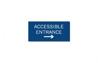 Signs By Web - ADA Wayfinding Accessible Entrance Placard Sign