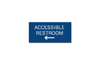 Signs By Web - ADA Wayfinding Accessible Restroom Placard Sign