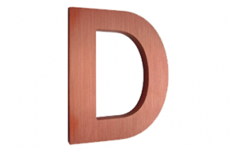 Signs By Web - Flat Cut Copper Dimensional Letters