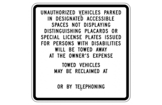 Signs By Web - ADA Reserved Parking Sign