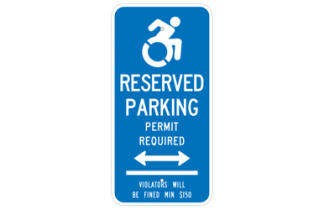 Signs By Web - ADA Reserved Parking Sign