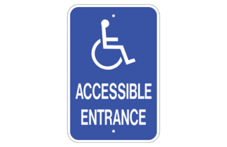 Signs By Web - ADA Accessible Entrance Sign