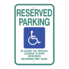 Signs By Web - ADA Reserved Parking Sign