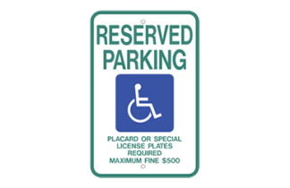 Signs By Web - ADA Reserved Parking Sign