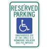 Signs By Web - ADA Reserved Parking Sign