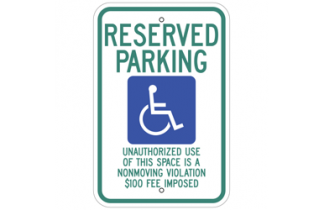 Signs By Web - ADA Reserved Parking Sign