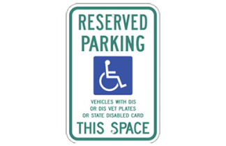 Signs By Web - ADA Reserved Parking Sign