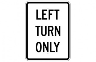 Signs By Web -Regulatory Turning Restriction Signs