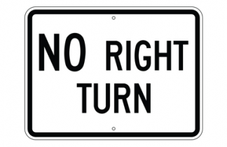 Signs By Web -Regulatory Turning Restriction Signs