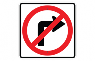 Signs By Web -Regulatory Turning Restriction Signs