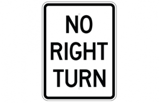 Signs By Web -Regulatory Turning Restriction Signs