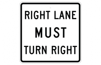 Signs By Web -Regulatory Turning Restriction Signs