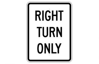 Signs By Web -Regulatory Turning Restriction Signs