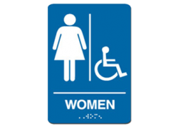 Signs By Web - ADA Wayfinding Women Accessible Restroom Sign