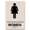 Signs By Web - ADA Wayfinding Women Restroom Sign